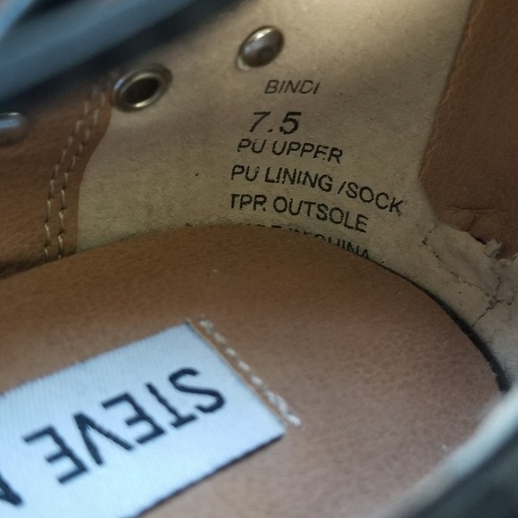 STEVE MADDEN Embellished Pointed Toe Ankle Tie Flat Shoes 7.5. - Picture 6 of 7